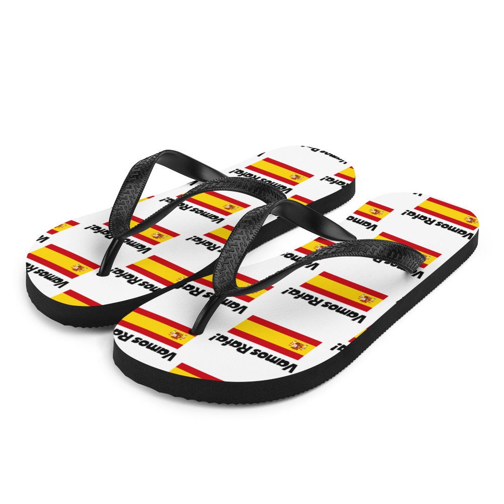 Rafael Nadal Flip flops Tennis Flip Flops Tennis Gifts Tennis Shoes Rafa Gifts Rafa 21 Etsy UK