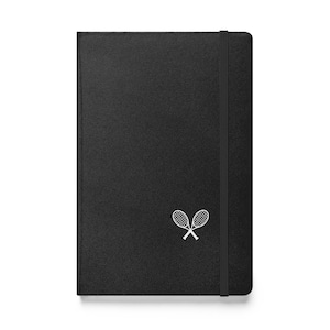 Tennis Notebook, Hardcover Notebook, Tennis Captain Gift, Tennis Gifts, Tennis Accessories, Tennis Player