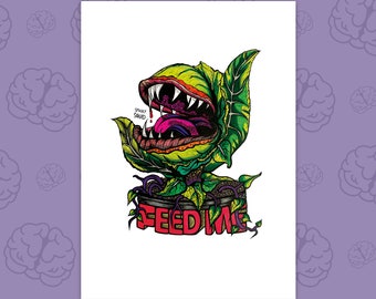 A5 Little Shop of Horrors Audrey II print