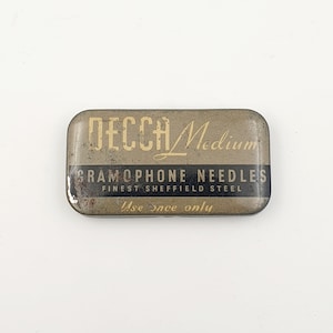 Decca Medium Tone Vintage Grammophon Nadeln - Sammler Plattenspieler Zubehör, Grammophon Nadel Set