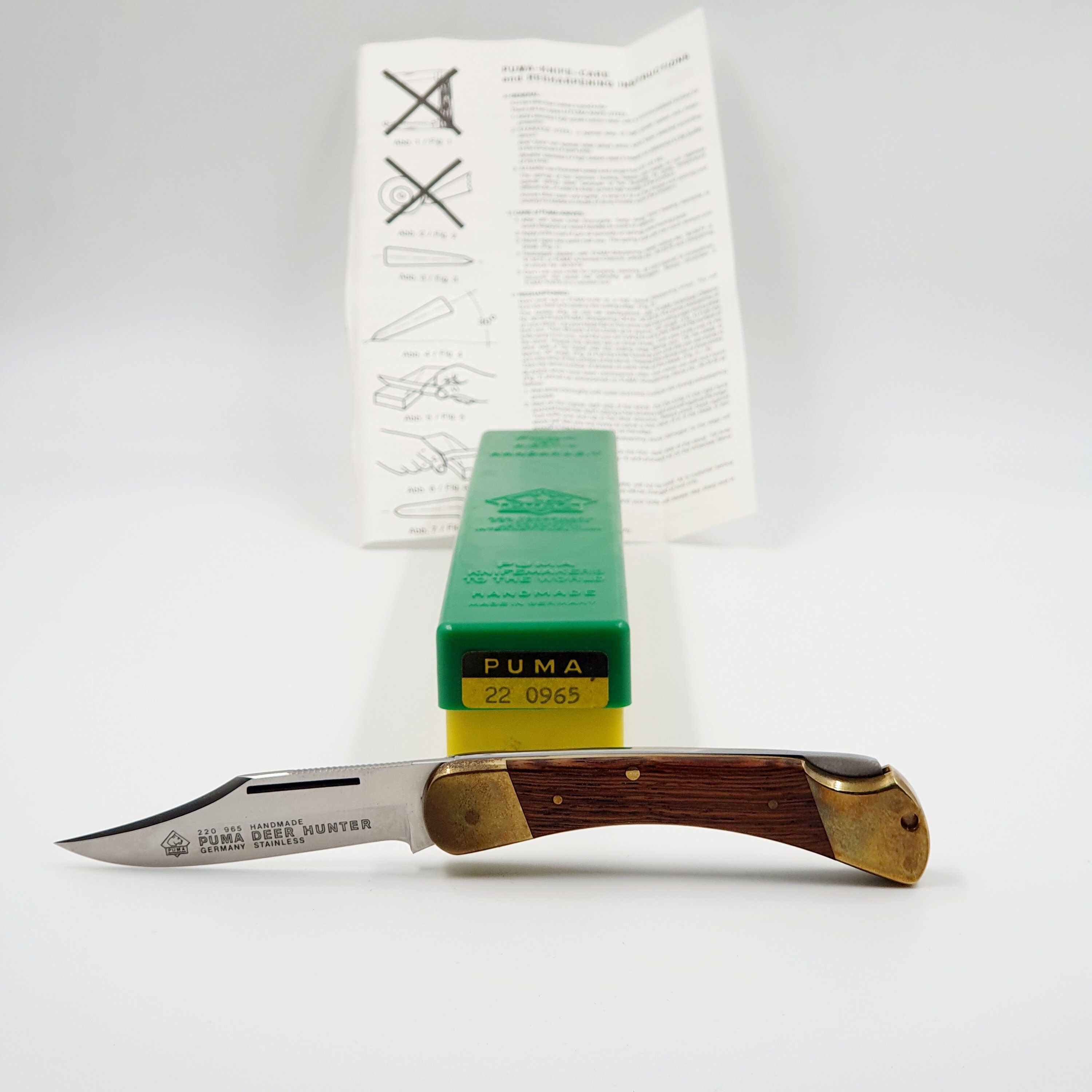 Vintage Puma Deer Hunter 965 Folding Knife Germany 1979, Unused - Etsy 