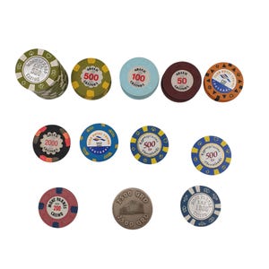 Greek Casino Chip Collection – Vintage Plastic & Metal Tokens from Loutraki, Mont Parnes, Regency, Thessaloniki – 31 Total Pieces