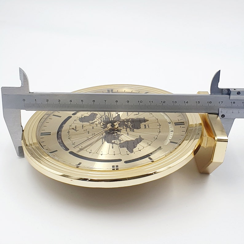 Vintage Kundo World Time Clock Made in Germany 1970s quartz Etsy