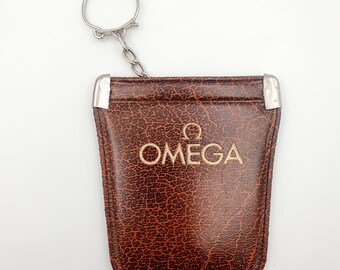 Llavero de cartera de monedero de moneda de cuero Omega, cartera de monedero de moneda, cartera de llavero, cartera pequeña, llavero de monedero de moneda, bolsa de bolsillo, bolsa de cinturón Omega