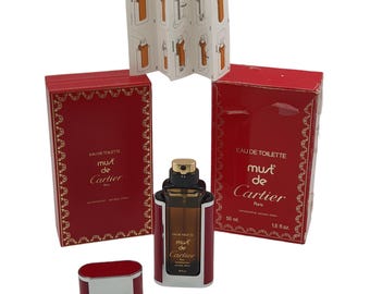 Authentic Vintage Cartier Must de Cartier Eau de Toilette Spray 50ml - Designer French Perfume, Luxury Gift for Her, French Luxury Fragrance