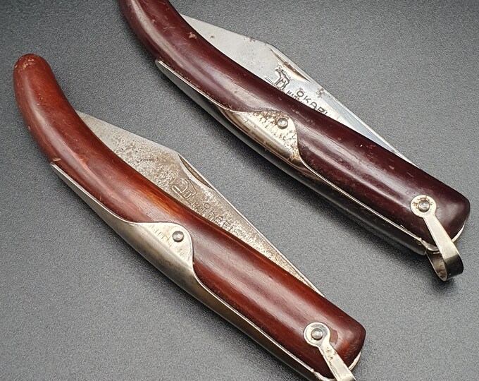 Vintage OKAPI Folding Knife Hunting Germany Lot Bundle Etsy