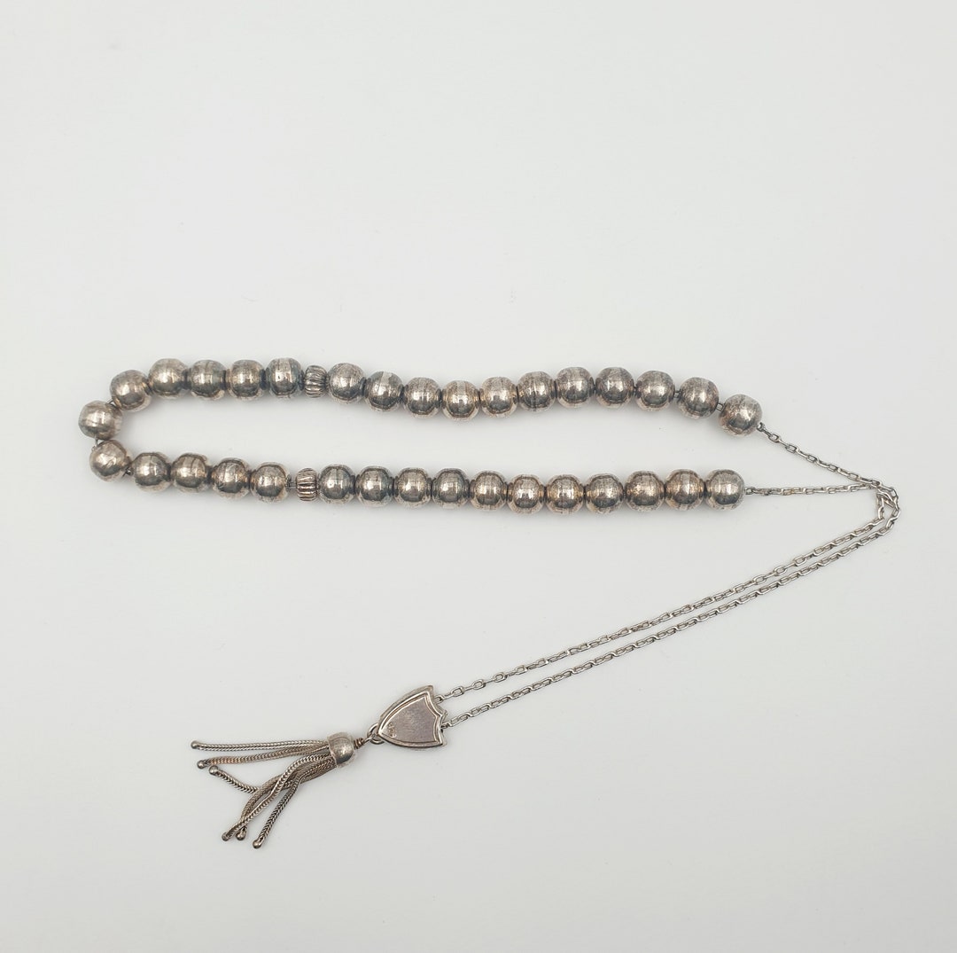 925 Sterling Silver Prayer Beads Tesbih Handcrafted and Etsy