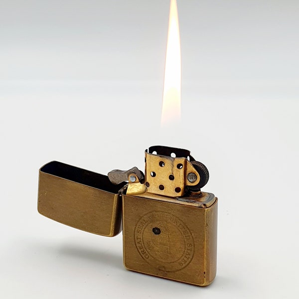 Briquet Zippo à essence, briquet de collection années 70, Zippo USA Bradford, briquets de marque, cadeau pour homme