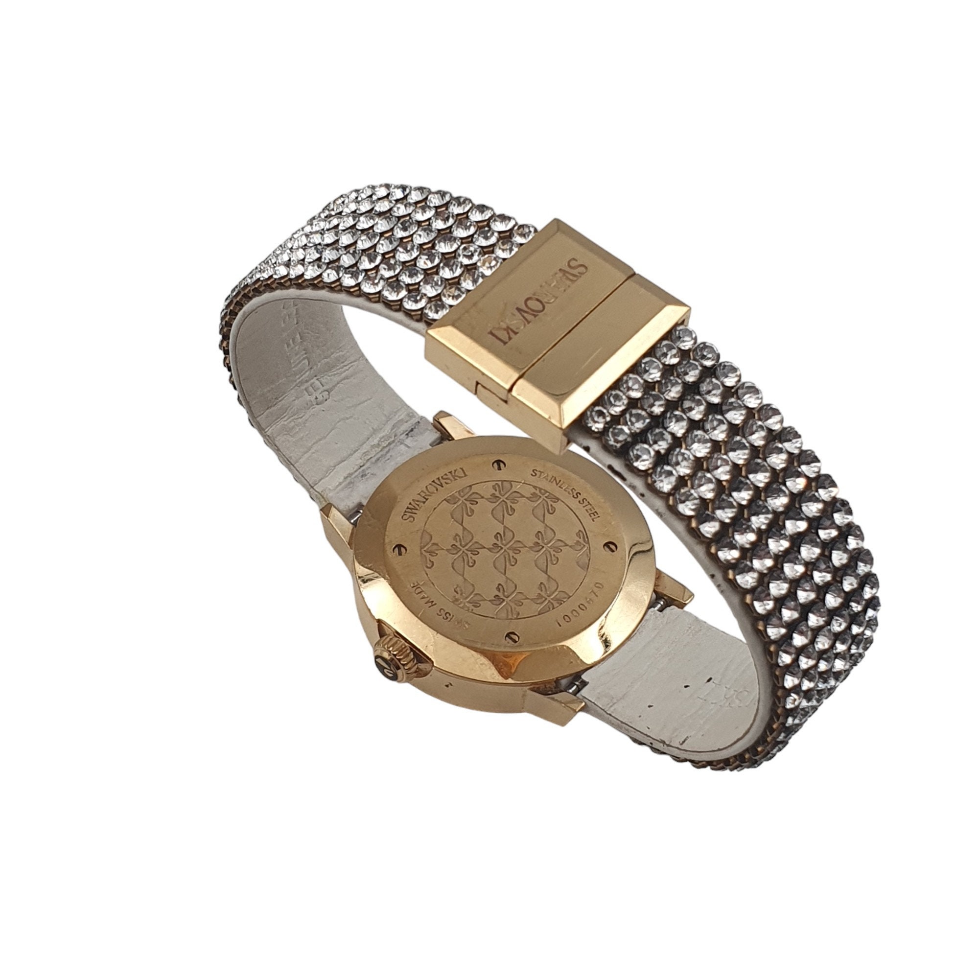 Swarovski Crystal Gold-plated Women's Wristwatch – Elegant