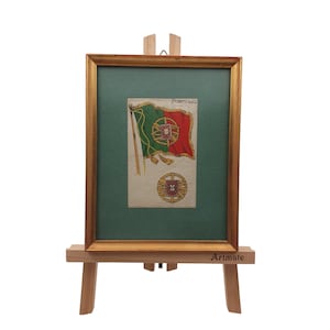 Vintage Portugal Flag Tobacco Silk, Unique Collector’s Piece, Rare Flag Collectible, Portugal Tobacco Silk, National Flag Silk