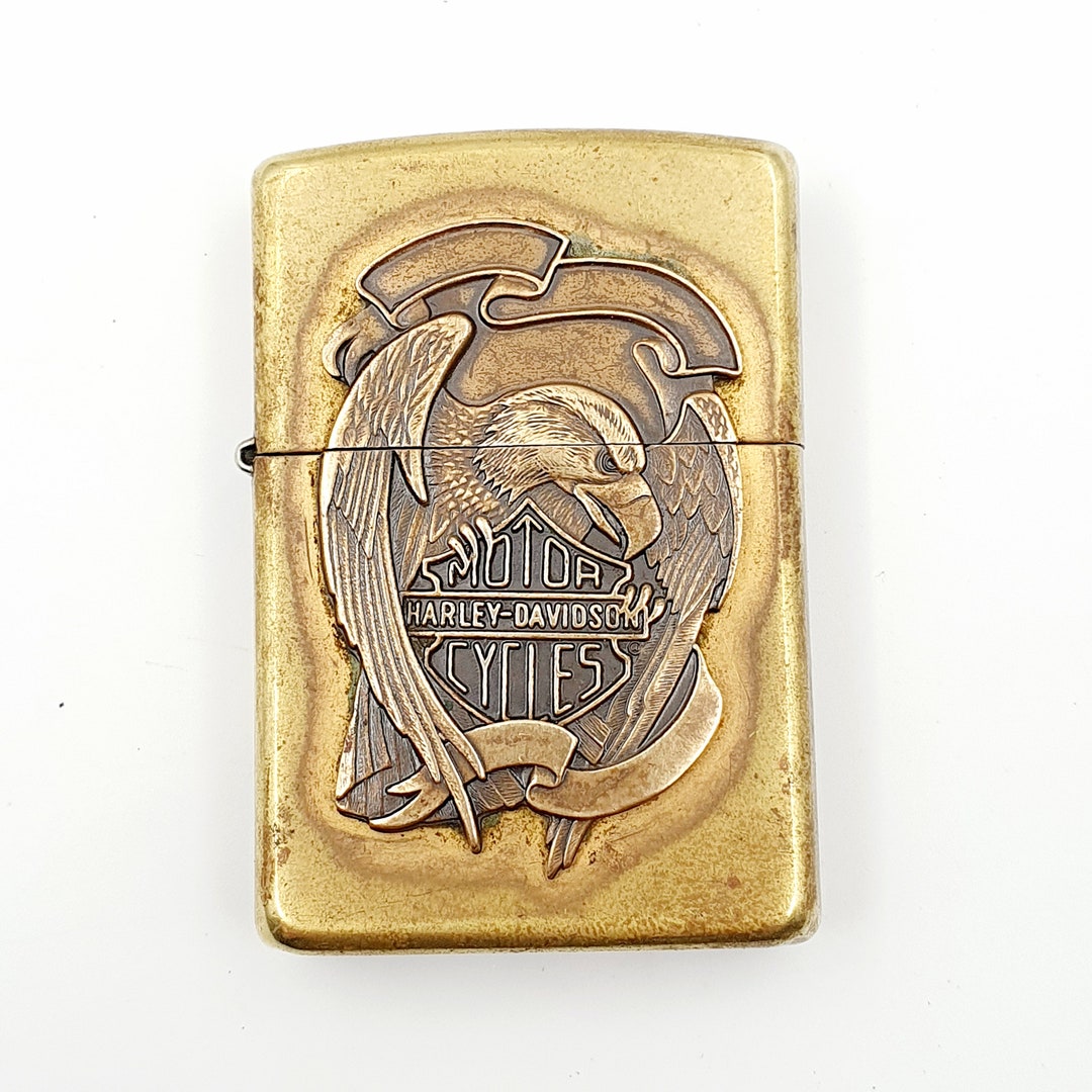 Zippo Lighterharley Davidson Retro Zippo Lighter Vintage Etsy