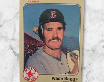 Vintage Wade Boggs Rookie Karte: 1983 Fleer Boston Red Sox #179