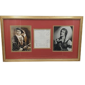 1950 Met Opera Faust Signed Program | Kirsten Bjoerling Hines | Framed Vintage Opera Gift | Historic Theater Memorabilia
