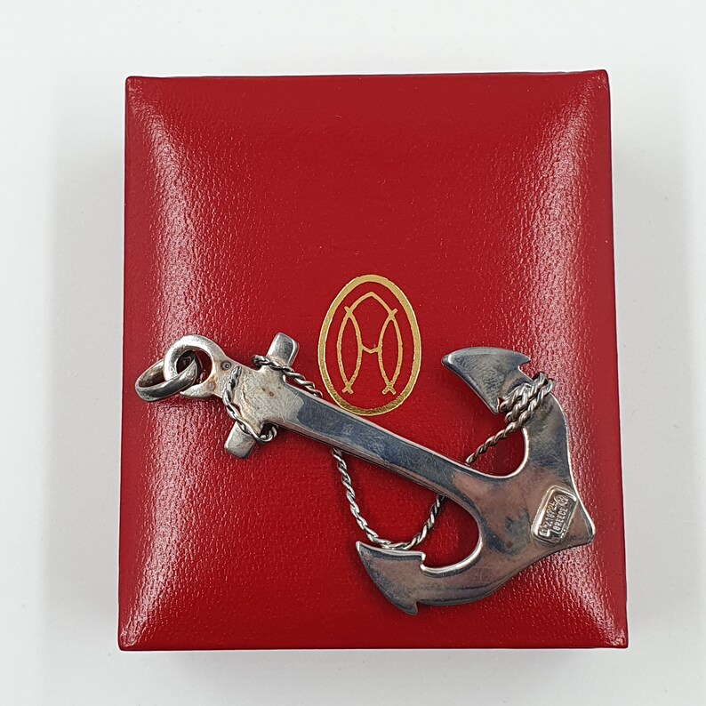 Anchor Sterling Silver 925 Pendant Anchor Sterling Silver Etsy