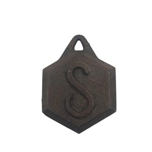 Vintage Sessions S Mande Clock Pendulum Bob – Hex Shaped Brass Weight for Antique Clocks