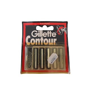 Vintage Gillette Contour Razor Blades Refill - 5-Pack NOS