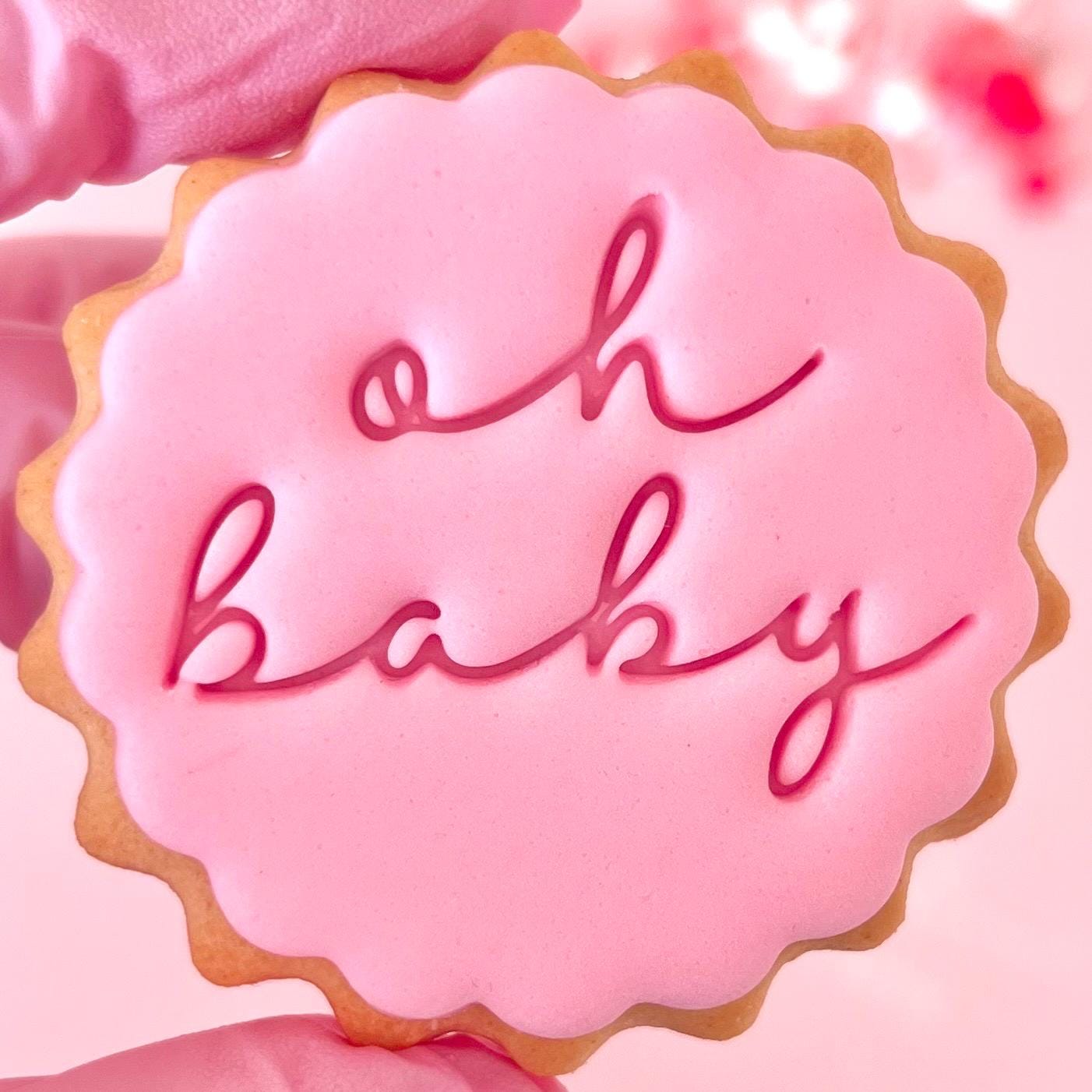 9 Pcs Baby Shower Fondant Embosser For Baby Boys 3D Design