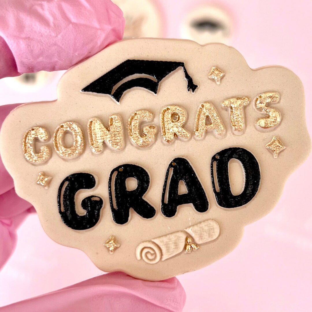Graduation Congrats Grad Embosser Stamp Deboss Cookie Cutter Cake ...