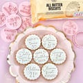 M&S cookie cutter scallop edge for fondant icing. DIY stamp embosser to make custom all butter biscuits hack cookies topper m and s 5cm 6cm