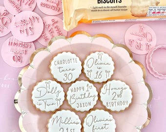 M&S cookie cutter scallop edge for fondant icing. DIY stamp embosser to make custom all butter biscuits hack cookies topper m and s 5cm 6cm