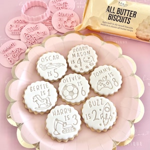 M&S cookie cutter scallop edge for fondant icing. DIY stamp embosser to make custom all butter biscuits hack cookies topper m and s 5cm 6cm image 8