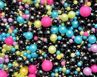 Rainbow sprinkles neon sprinkle blend mix for cupcake biscuit cookie cake topper birthday baking decoration piping space theme