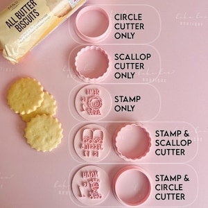 M&S cookie cutter scallop edge for fondant icing. DIY stamp embosser to make custom all butter biscuits hack cookies topper m and s 5cm 6cm image 2