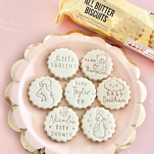 M&S cookie cutter scallop edge for fondant icing. DIY stamp embosser to make custom all butter biscuits hack cookies topper m and s 5cm 6cm image 7