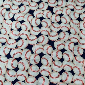 Baseball Fabric, Sports fabric, Novelty Fabric, Cotton Fabric, Kids Fabric