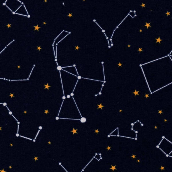 Outer Space Stars Planets Fabric, Space Fabric, Outer Space Fabric, Novelty Fabric, Cotton Fabric, Fat Quarter Fabric, Kids Fabric