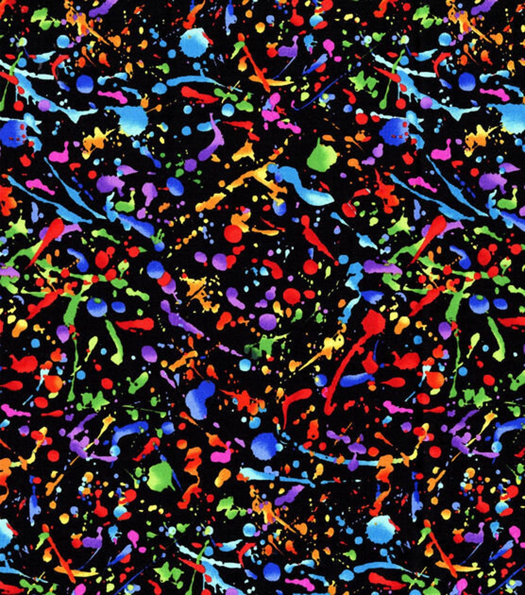paint-splatter-fabric-novelty-fabric-speciality-fabric-etsy