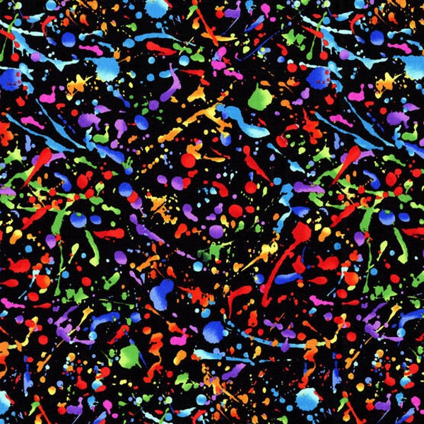 Paint Splatter Fabric - Etsy
