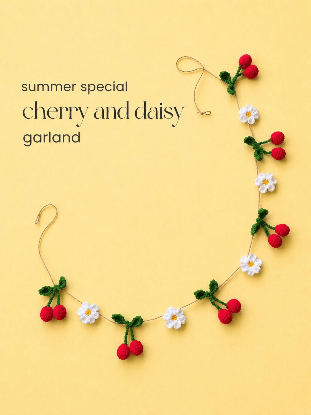 Crochet Cherry Blossom Garland - Etsy