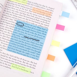 Transparent Pastel Coloured Sticky Notes | Perfect for Annotating and Indexing Your Work | Excellent Gift for Stationery Addicts
