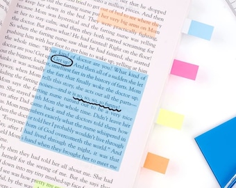 Transparent Pastel Coloured Sticky Notes | Perfect for Annotating and Indexing Your Work | Excellent Gift for Stationery Addicts