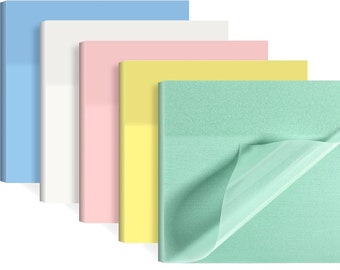 Set of Pastel Transparent Sticky Notes - Perfect for Organizing Your Study Routine! Stationery Bundle for Stationery Lovers | Study Gift
