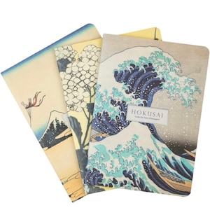 Hokusai The Great Wave off Kanagawa Pack Of 3 A6 Notebooks Perfect Gift for Stationery & Art Lovers image 3