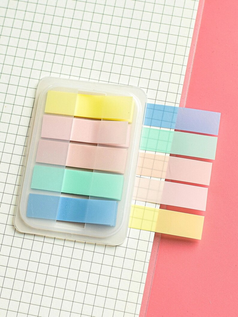 Pastel Index Tabs Sticky Note Tabs Page Markers Index Etsy UK