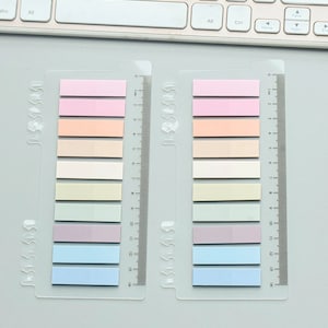 Sticky Index Tabs Set Book Tabs Transparent Stationery Sticky Tabs Page Markers Journal Planner Sticky Note Tabs image 4