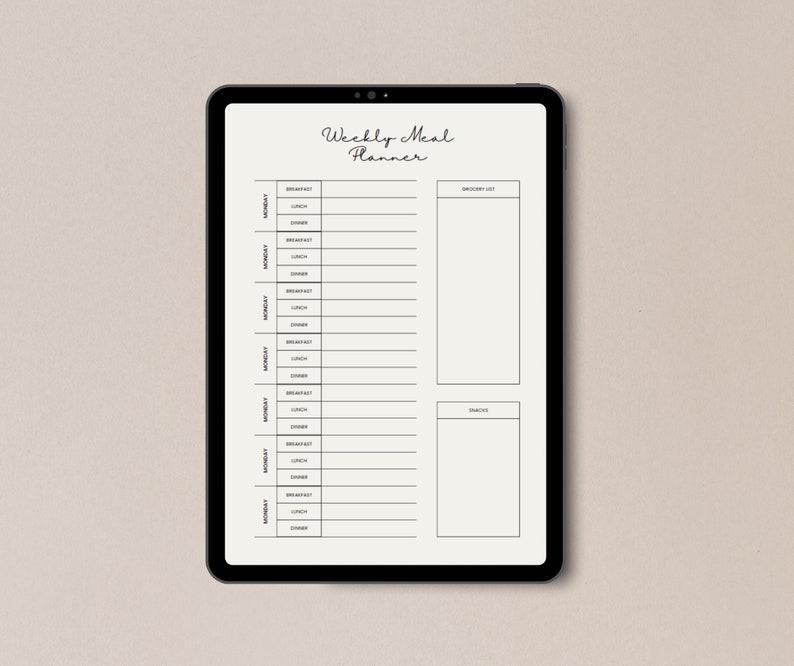 THAT GIRL Style 2024 Digital Planner Daily, Weekly, Monthly Goodnotes iPad Planner, Self Care Planner, ADHD Friendly Planner, Meal Planner image 6