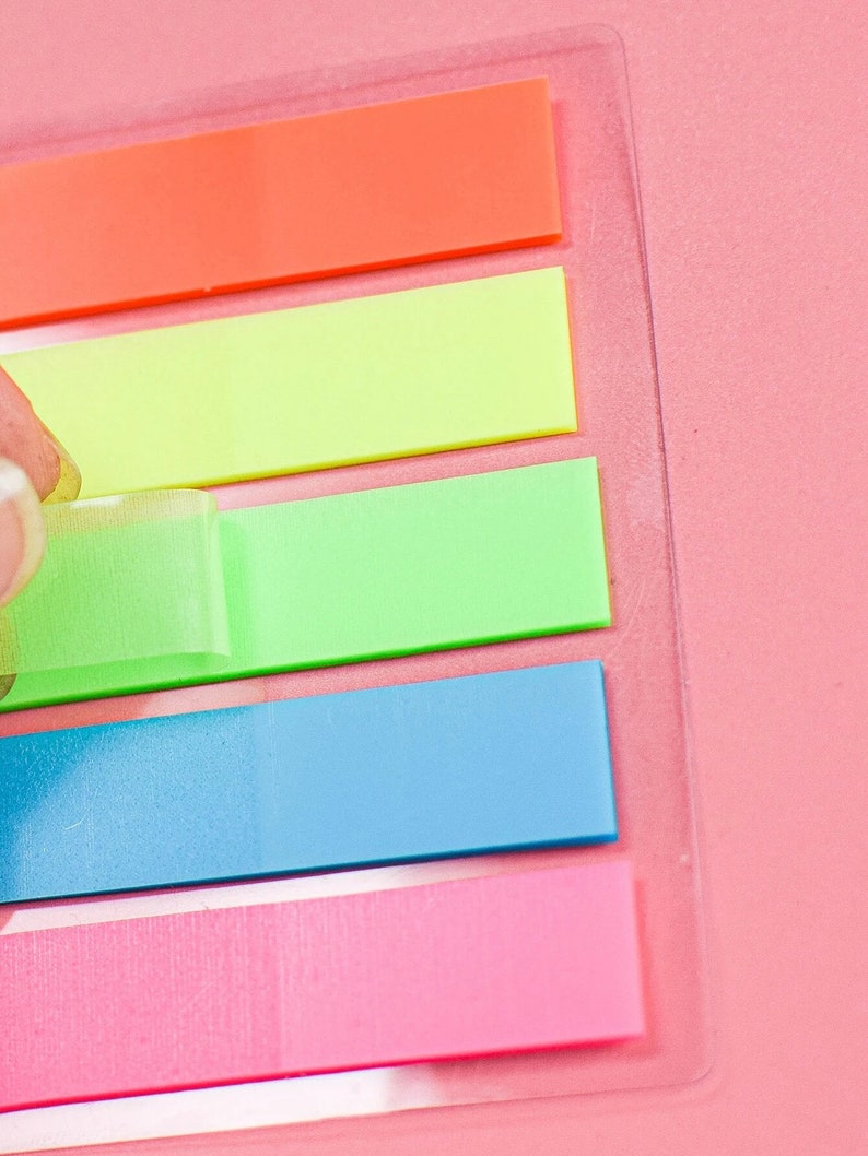 Pastel Index Tabs Sticky Note Tabs Page Markers Index Etsy UK