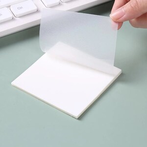 Transparent Sticky Notes Suitable for annotating Great for Studying Matte material Recyclable image 7