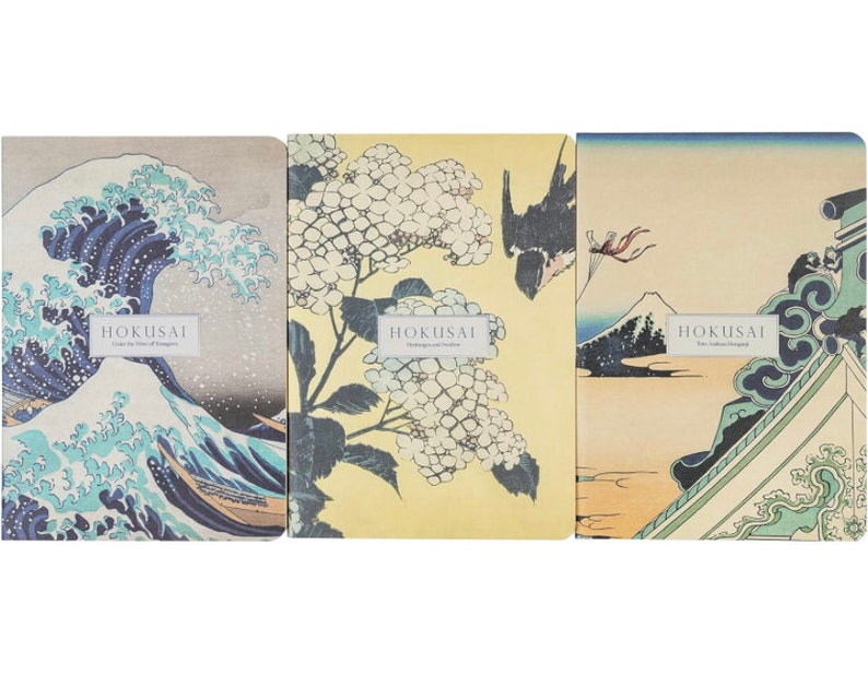 Hokusai The Great Wave off Kanagawa Pack Of 3 A6 Notebooks Perfect Gift for Stationery & Art Lovers image 5