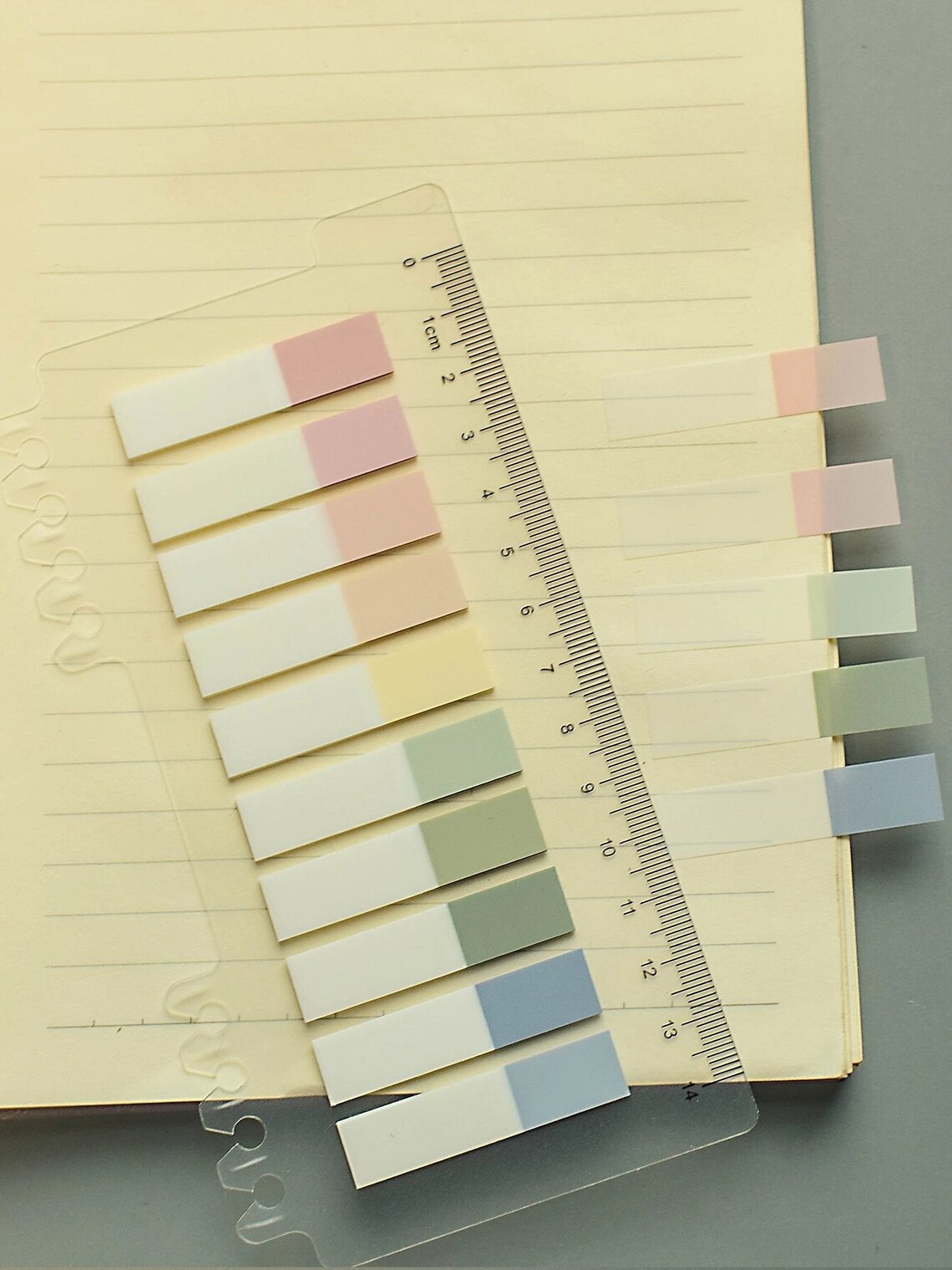 Sticky Tabs Transparent and Pastel Coloured Index Tabs Etsy