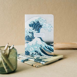 Hokusai The Great Wave off Kanagawa Pack Of 3 A6 Notebooks Perfect Gift for Stationery & Art Lovers image 2