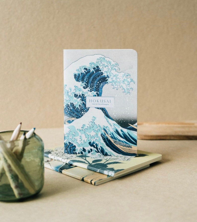 Hokusai The Great Wave off Kanagawa Pack Of 3 A6 Notebooks Perfect Gift for Stationery & Art Lovers image 2