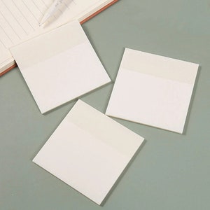 Transparent Sticky Notes Suitable for annotating Great for Studying Matte material Recyclable image 5