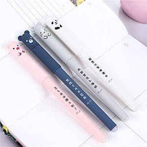 Kawaii Erasable Gel Pen, Great for Journaling, Planners, Diary, School, Study, Blue/Black Ink zdjęcie 8