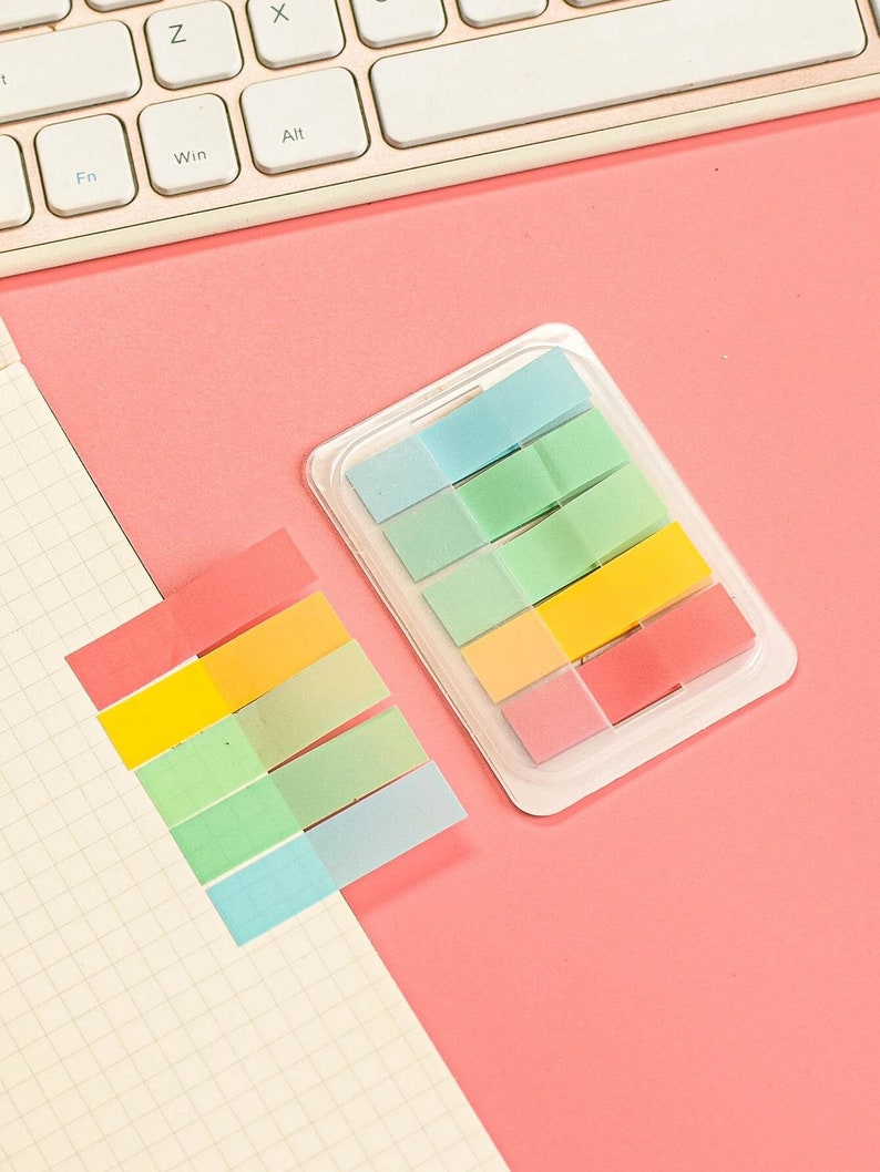 Pastel Index Tabs Sticky Note Tabs Page Markers Index Etsy UK