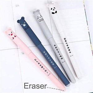 Kawaii Erasable Gel Pen, Great for Journaling, Planners, Diary, School, Study, Blue/Black Ink zdjęcie 10